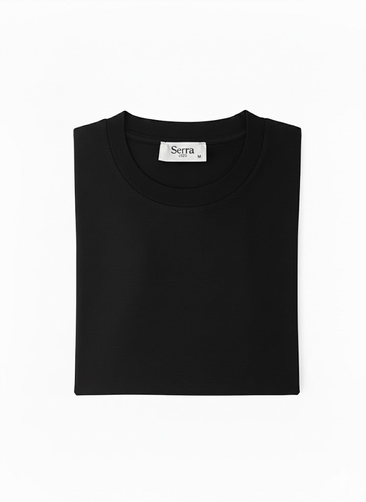 Firenze | Black Premium Cotton Short Sleeve T-Shirt