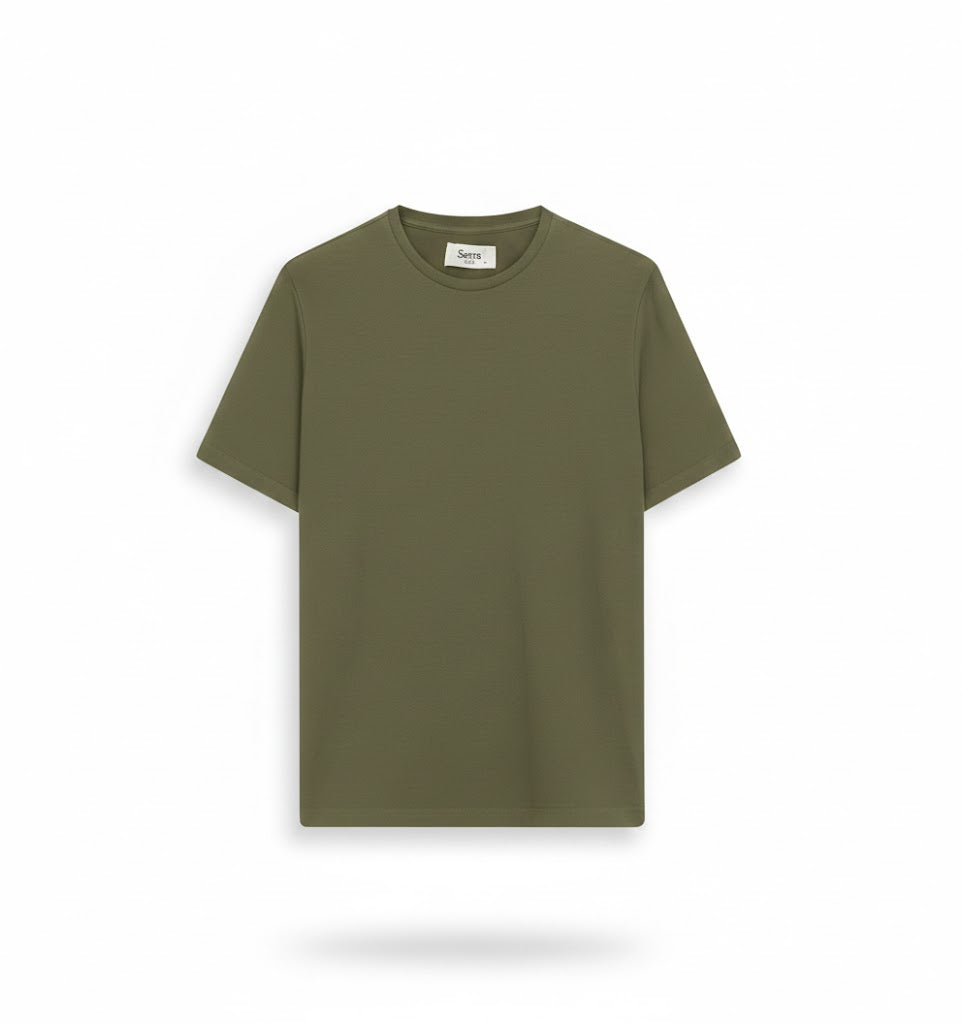 Firenze | Green Premium Cotton Short Sleeve T-Shirt