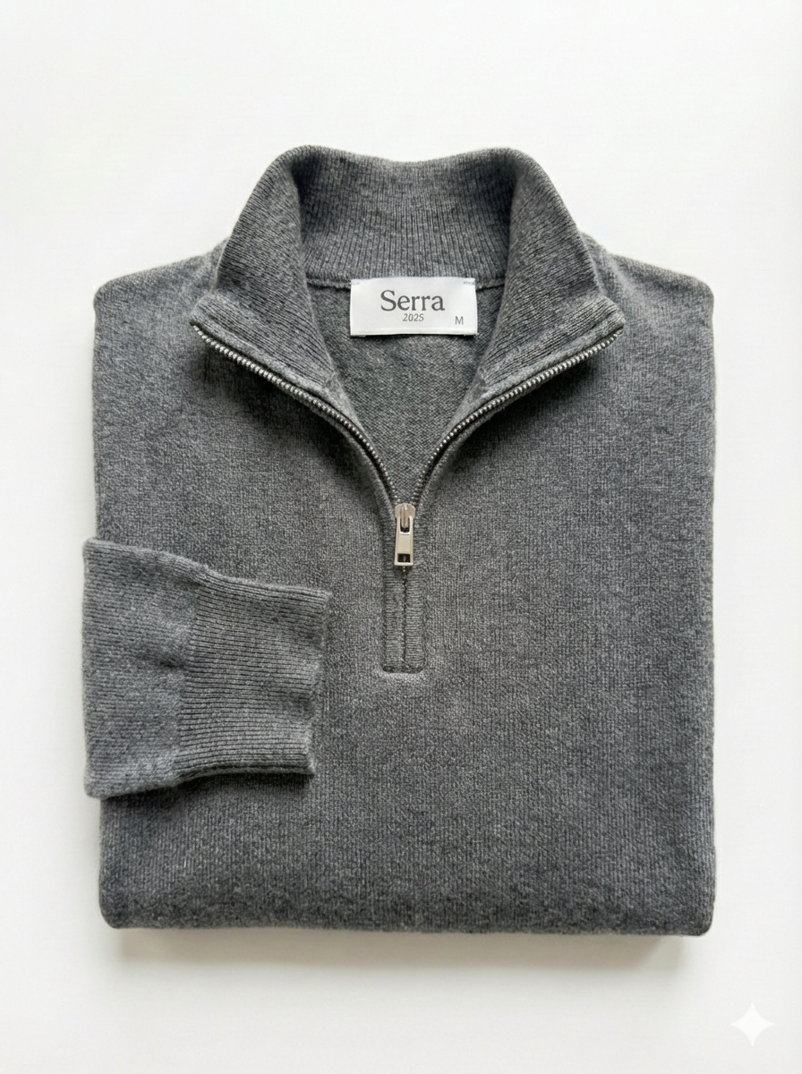 Milan | Men's Quater Zip 100% Cashmere