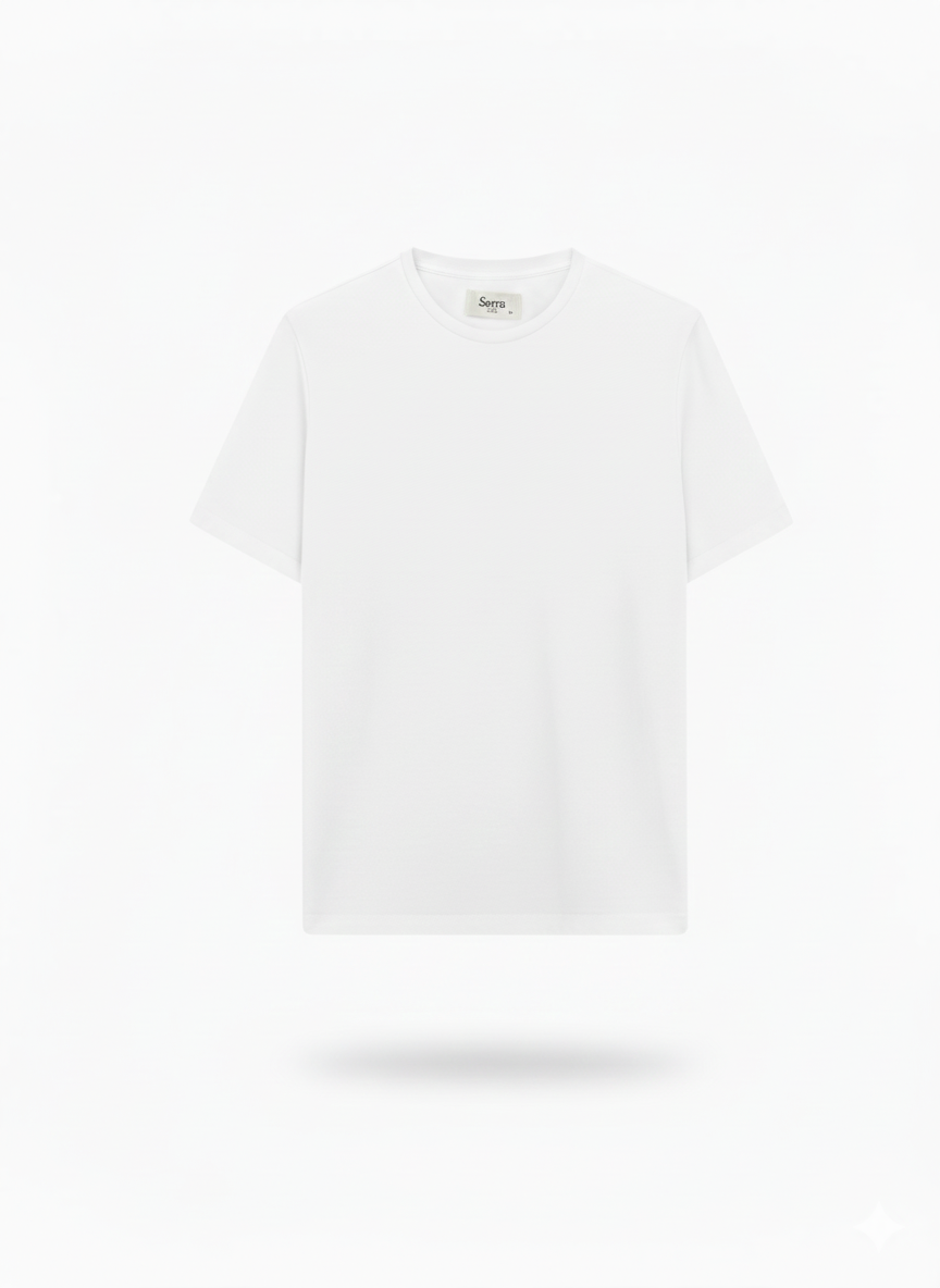 Firenze | White Premium Cotton Short Sleeve T-Shirt