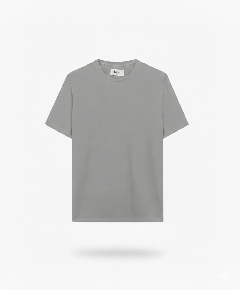 Firenze | Grey Premium Cotton Short Sleeve T-Shirt