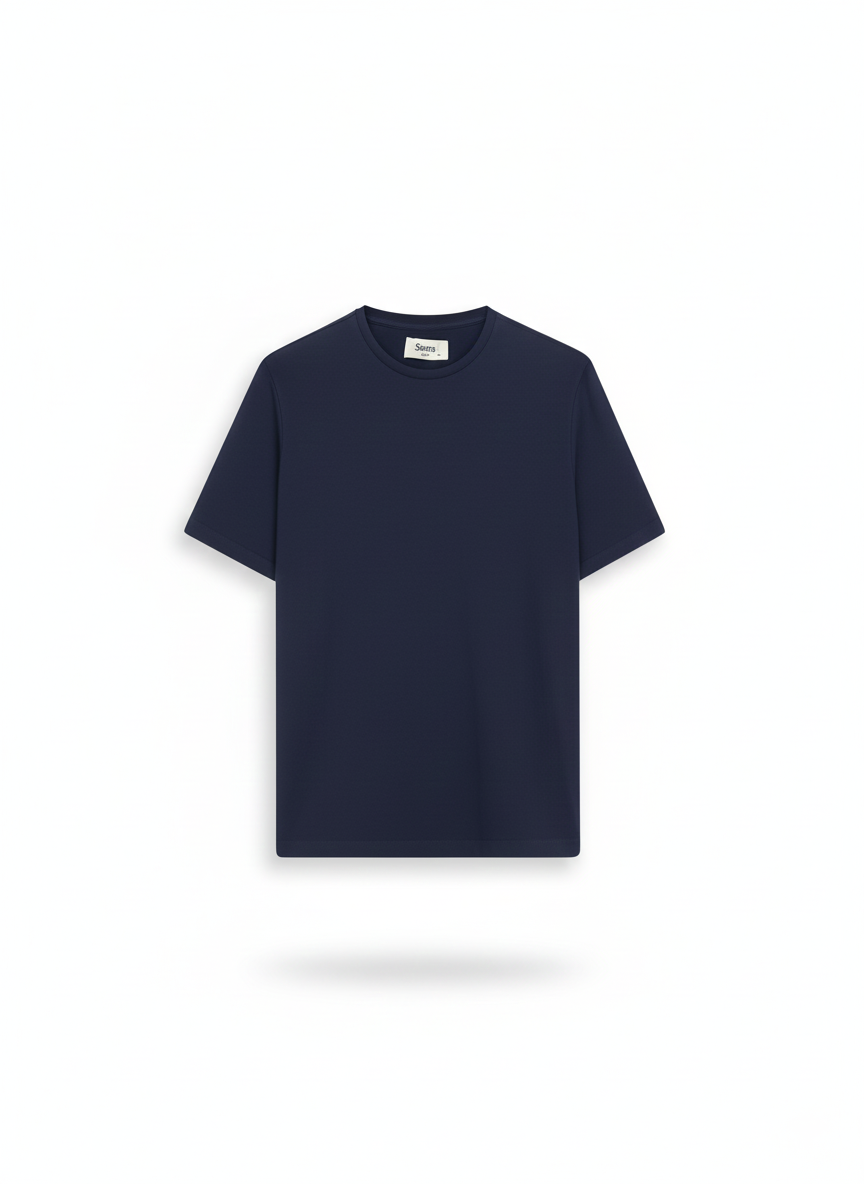 Firenze | Navy Premium Cotton Short Sleeve T-Shirt