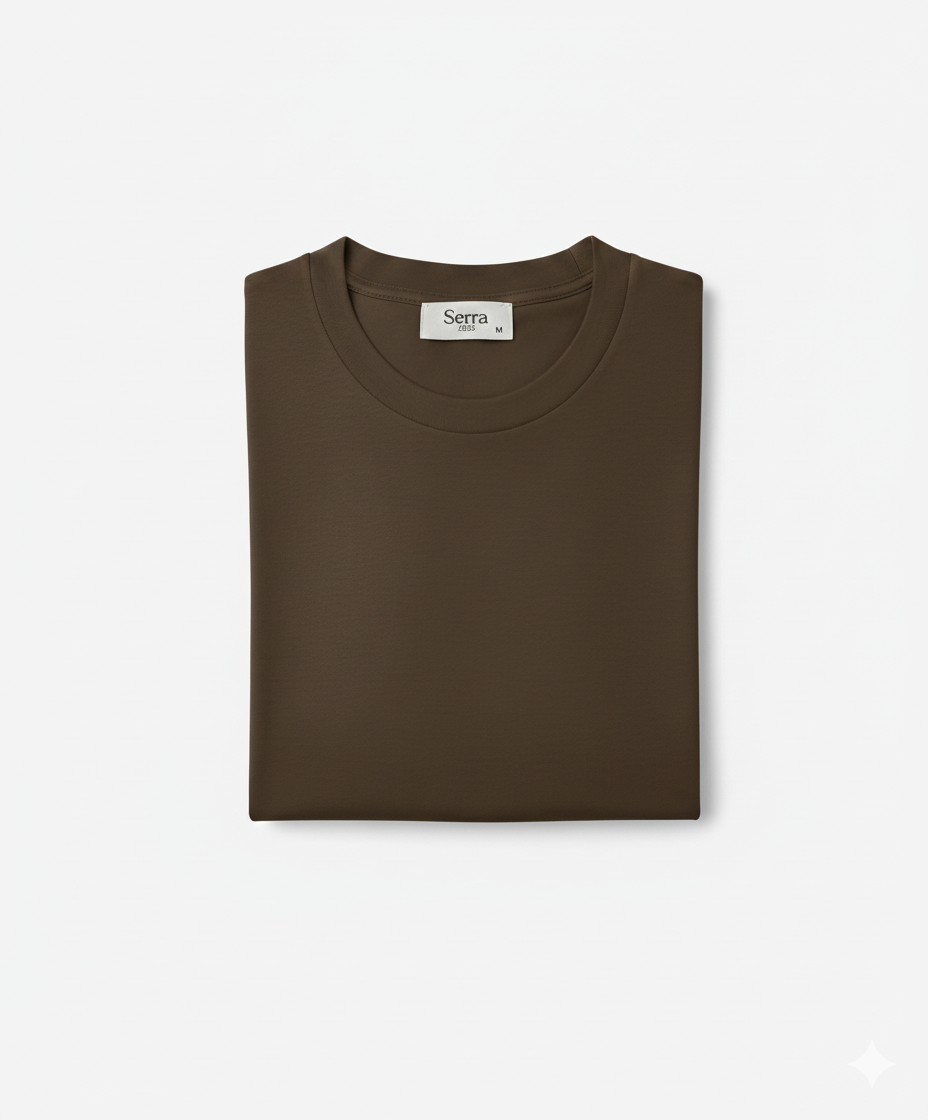 Firenze | Brown Premium Cotton Short Sleeve T-Shirt