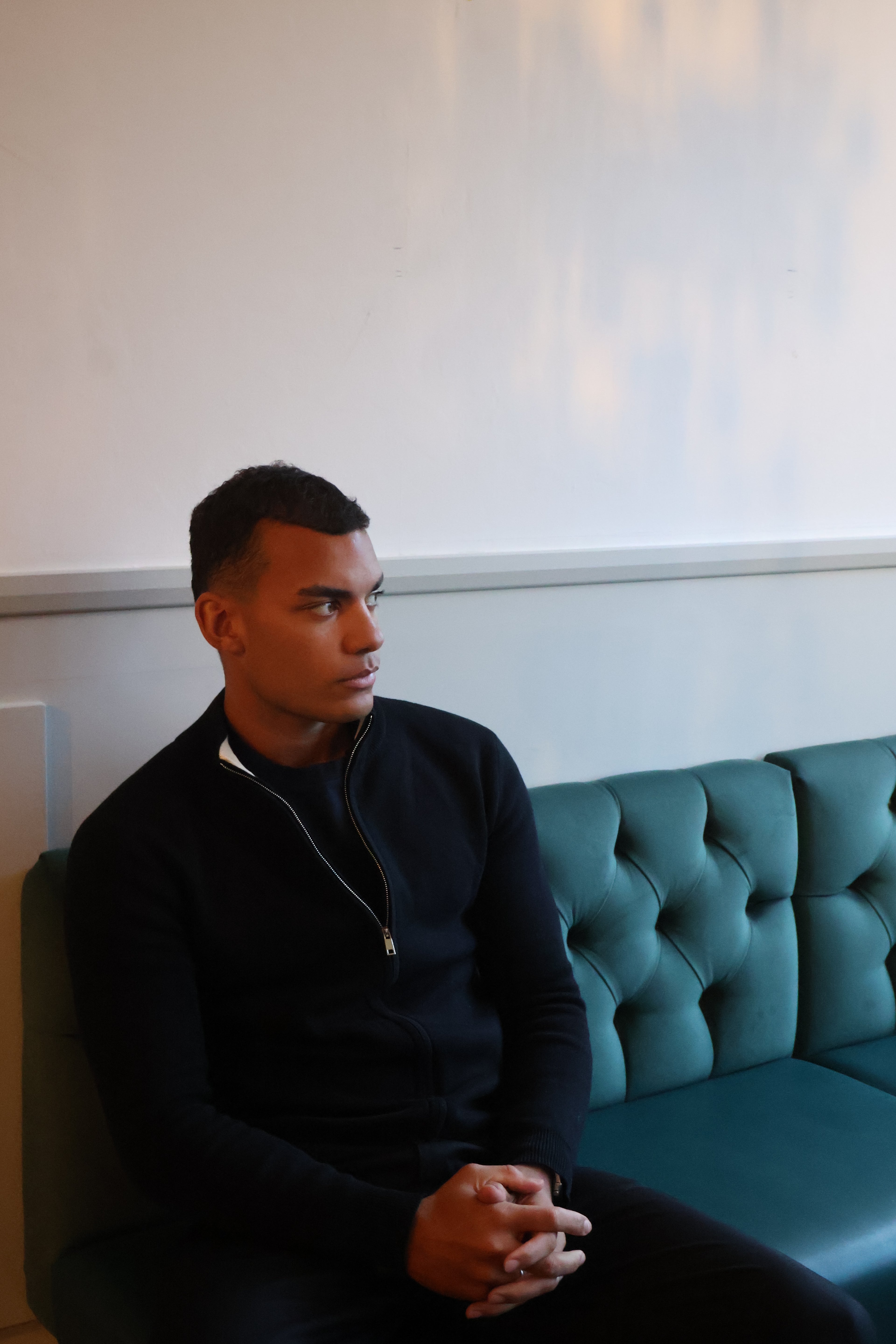 Napoli | Men's Cotton Long Sleeve Zip Cardigan