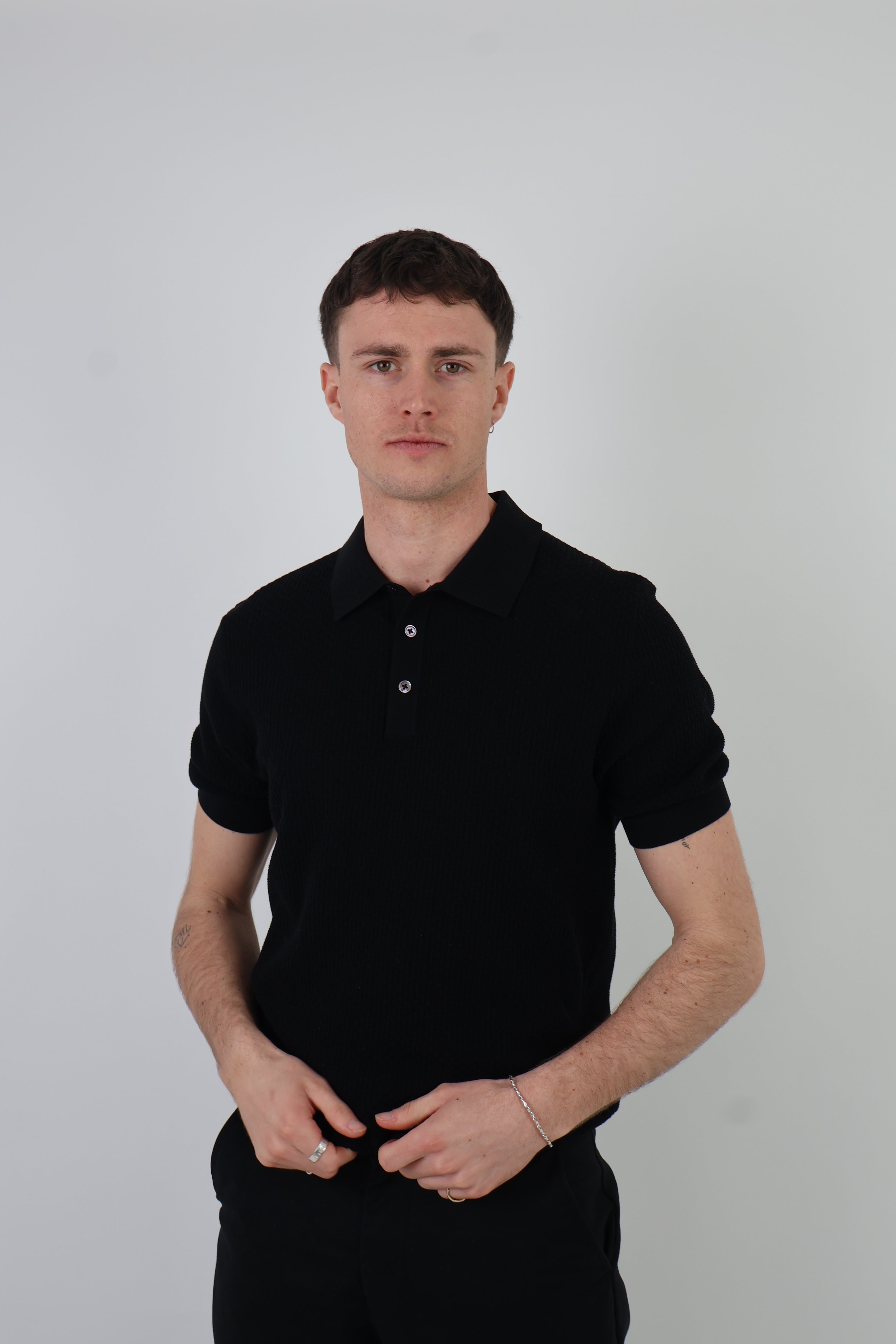 Cortona | Men’s Short Sleeve Polo Cotton & Silk Polo