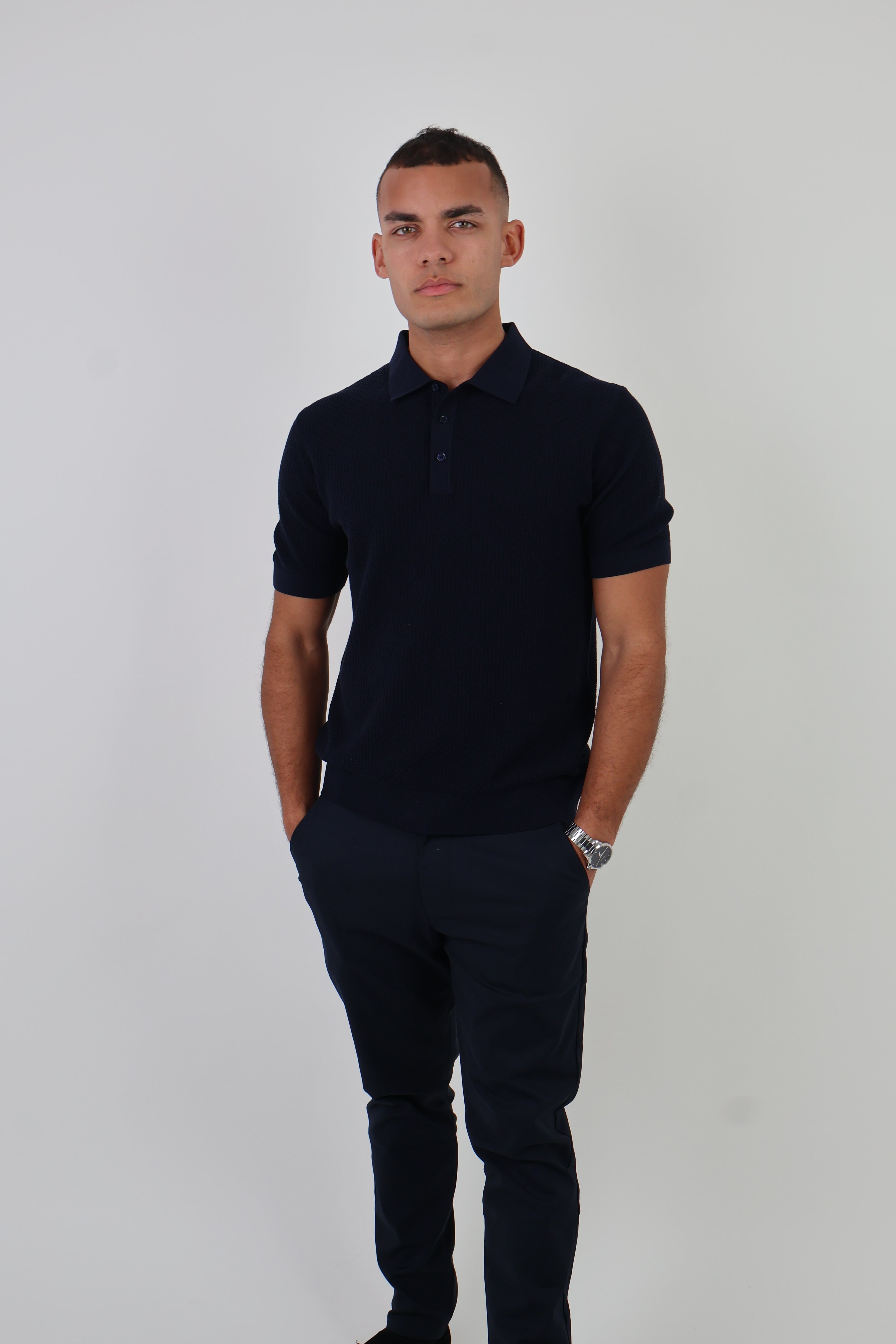 Cortona | Men’s Short Sleeve Polo Cotton & Silk Polo