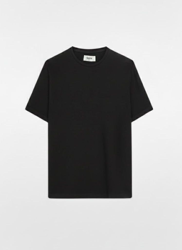 Firenze | Black Premium Cotton Short Sleeve T-Shirt