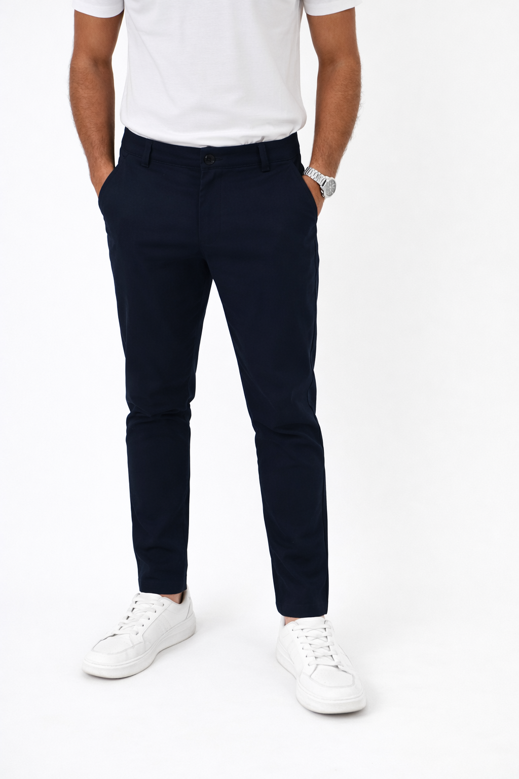 Lucca | Men's Slim Fit Cotton Trousers